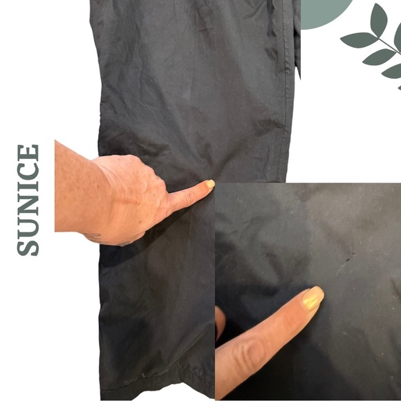 Men’s Sunice XL Black Outdoor Rain Pants with Zippers Waterproof Black - Picture 8 of 8